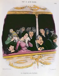Der fünfte Akt im Gaiety Theatre, Mitte des 19. Jahrhunderts